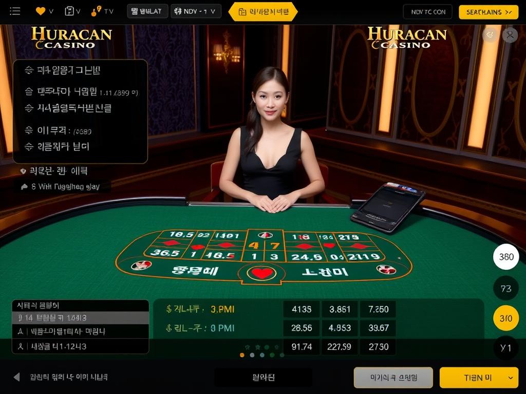 우라칸카지노 라이브 딜러 바카라 게임